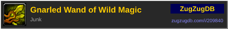 Gnarled Wand of Wild Magic: forum signature banner