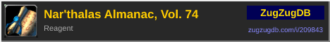 Nar'thalas Almanac, Vol. 74: forum signature banner
