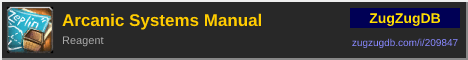 Arcanic Systems Manual: forum signature banner