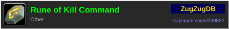 Rune of Kill Command: forum signature banner
