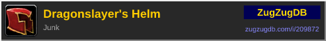 Dragonslayer's Helm: forum signature banner