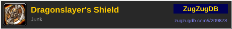 Dragonslayer's Shield: forum signature banner