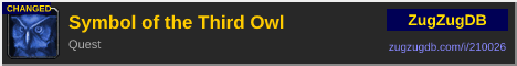 Symbol of the Third Owl: forum signature banner