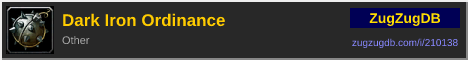 Dark Iron Ordinance: forum signature banner