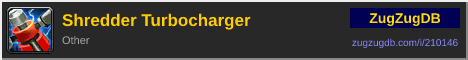 Shredder Turbocharger: forum signature banner