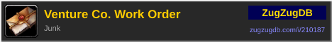 Venture Co. Work Order: forum signature banner