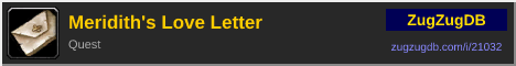 Meridith's Love Letter: forum signature banner