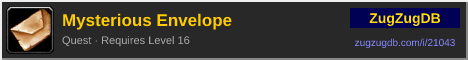 Mysterious Envelope: forum signature banner