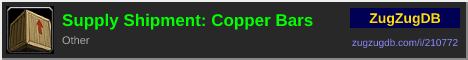 Supply Shipment: Copper Bars: forum signature banner