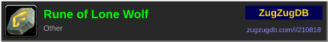 Rune of Lone Wolf: forum signature banner