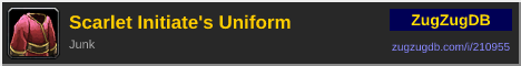 Scarlet Initiate's Uniform: forum signature banner