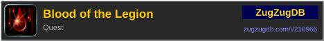 Blood of the Legion: forum signature banner