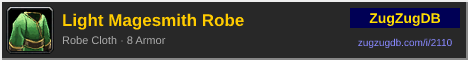 Light Magesmith Robe: forum signature banner