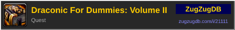 Draconic For Dummies: Volume II: forum signature banner