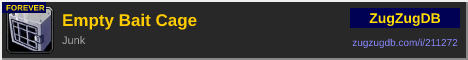 Empty Bait Cage: forum signature banner