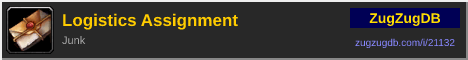Logistics Assignment: forum signature banner