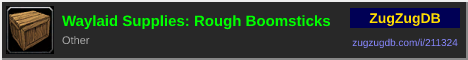 Waylaid Supplies: Rough Boomsticks: forum signature banner
