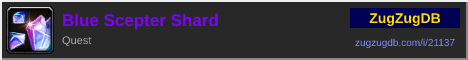 Blue Scepter Shard: forum signature banner