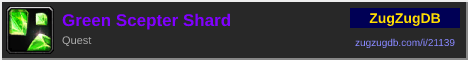 Green Scepter Shard: forum signature banner