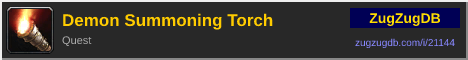 Demon Summoning Torch: forum signature banner