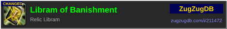 Libram of Banishment: forum signature banner