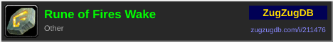 Rune of Fires Wake: forum signature banner