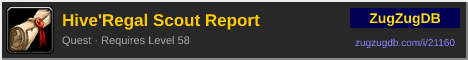 Hive'Regal Scout Report: forum signature banner