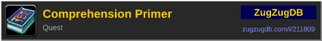 Comprehension Primer: forum signature banner