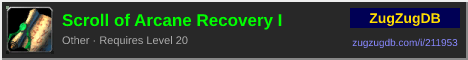 Scroll of Arcane Recovery I: forum signature banner