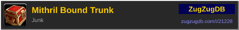 Mithril Bound Trunk: forum signature banner