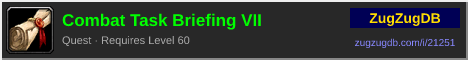 Combat Task Briefing VII: forum signature banner