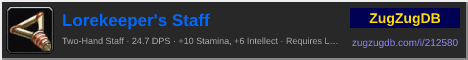 Lorekeeper's Staff: forum signature banner