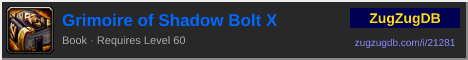 Grimoire of Shadow Bolt X: forum signature banner
