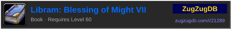 Libram: Blessing of Might VII: forum signature banner
