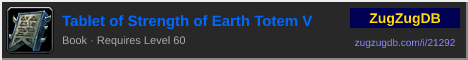 Tablet of Strength of Earth Totem V: forum signature banner
