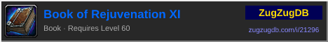 Book of Rejuvenation XI: forum signature banner