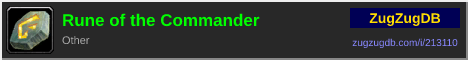 Rune of the Commander: forum signature banner