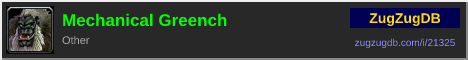 Mechanical Greench: forum signature banner