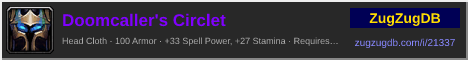 Doomcaller's Circlet: forum signature banner