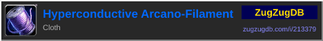Hyperconductive Arcano-Filament: forum signature banner