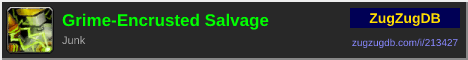 Grime-Encrusted Salvage: forum signature banner