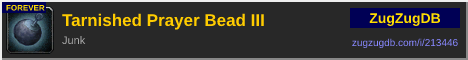 Tarnished Prayer Bead III: forum signature banner