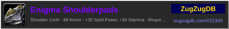 Enigma Shoulderpads: forum signature banner