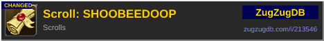 Scroll: SHOOBEEDOOP: forum signature banner