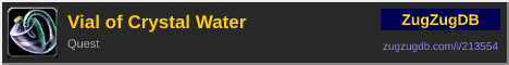 Vial of Crystal Water: forum signature banner