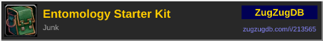Entomology Starter Kit: forum signature banner