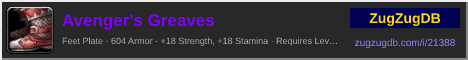 Avenger's Greaves: forum signature banner