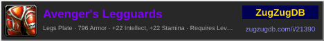 Avenger's Legguards: forum signature banner
