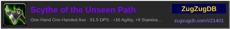 Scythe of the Unseen Path: forum signature banner