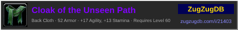 Cloak of the Unseen Path: forum signature banner